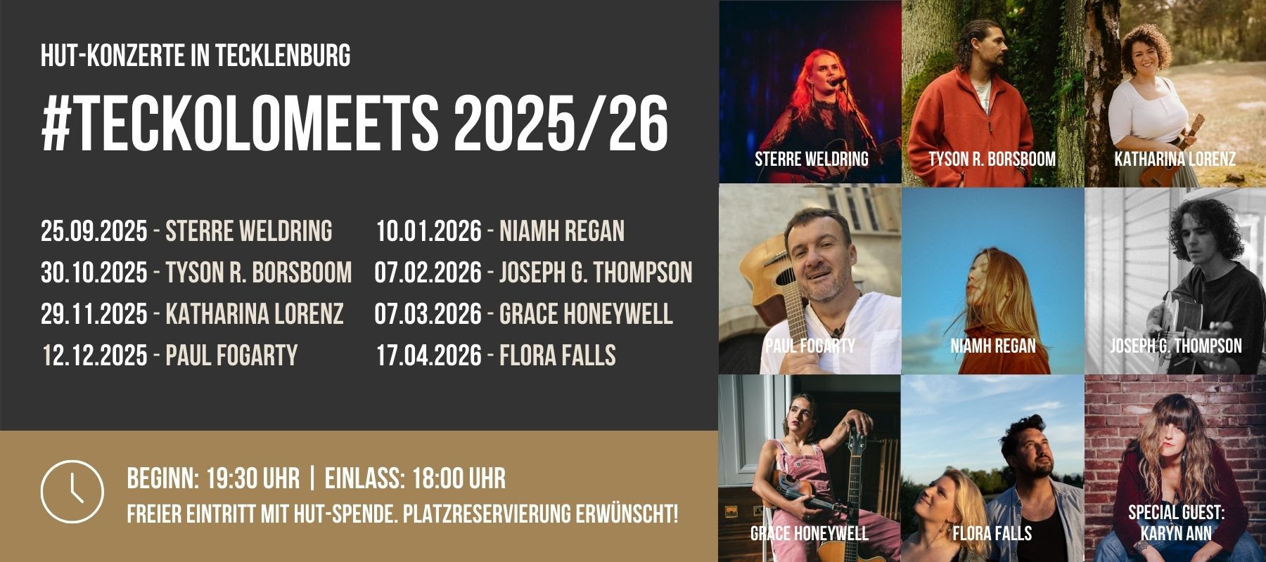 Konzertreihe #teckolomeets in Tecklenburg
